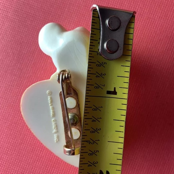 HALLMARK Vintage 1980’s Hi Cutie! Valentine’s Day Mouse & Heart Lapel Brooch Pin - Picture 5 of 5